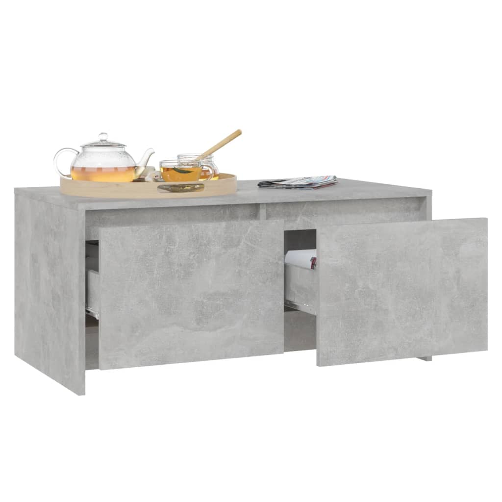 vidaXL Τραπεζάκι Σαλονιού Γκρι Σκυρ. 90x50x41,5 εκ. Επεξεργασμένο Ξύλο