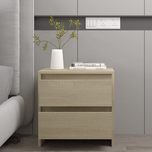 vidaXL Κομοδίνο Sonoma Δρυς 45x34,5x44,5 εκ. από Επεξεργασμένο Ξύλο