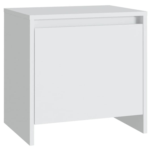 vidaXL Κομοδίνο Λευκό 45 x 34 x 44,5 εκ. από Μοριοσανίδα