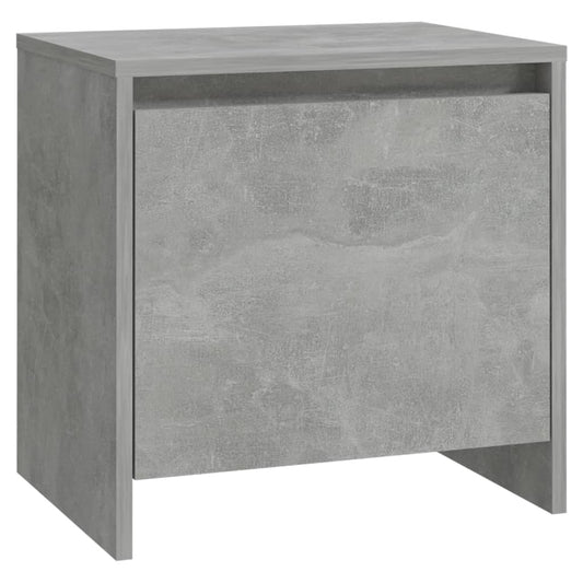 vidaXL Κομοδίνο Γκρι Σκυροδέματος 45x34x44,5 εκ. από Επεξεργ. Ξύλο