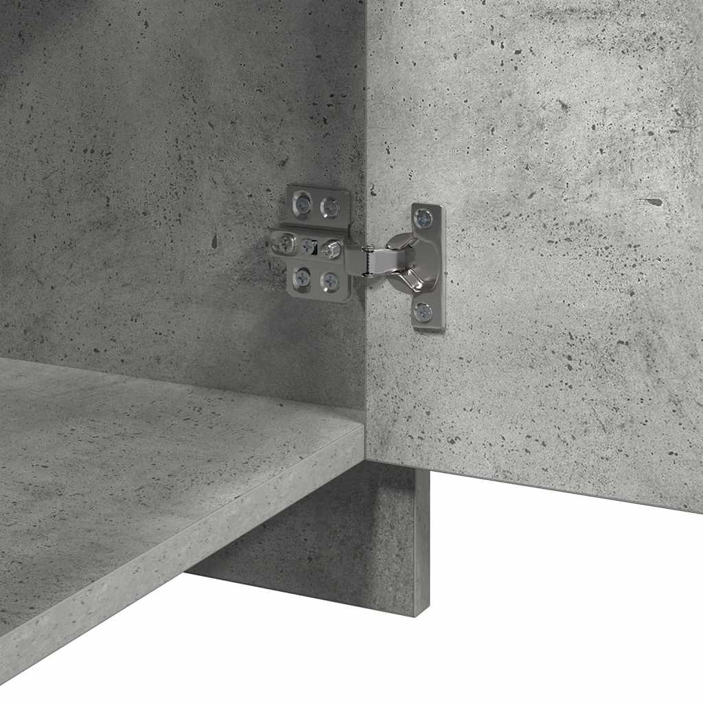 vidaXL Κομοδίνα 2 τεμ. Γκρι Σκυροδέματος 45x34x44,5 εκ. Μοριοσανίδα