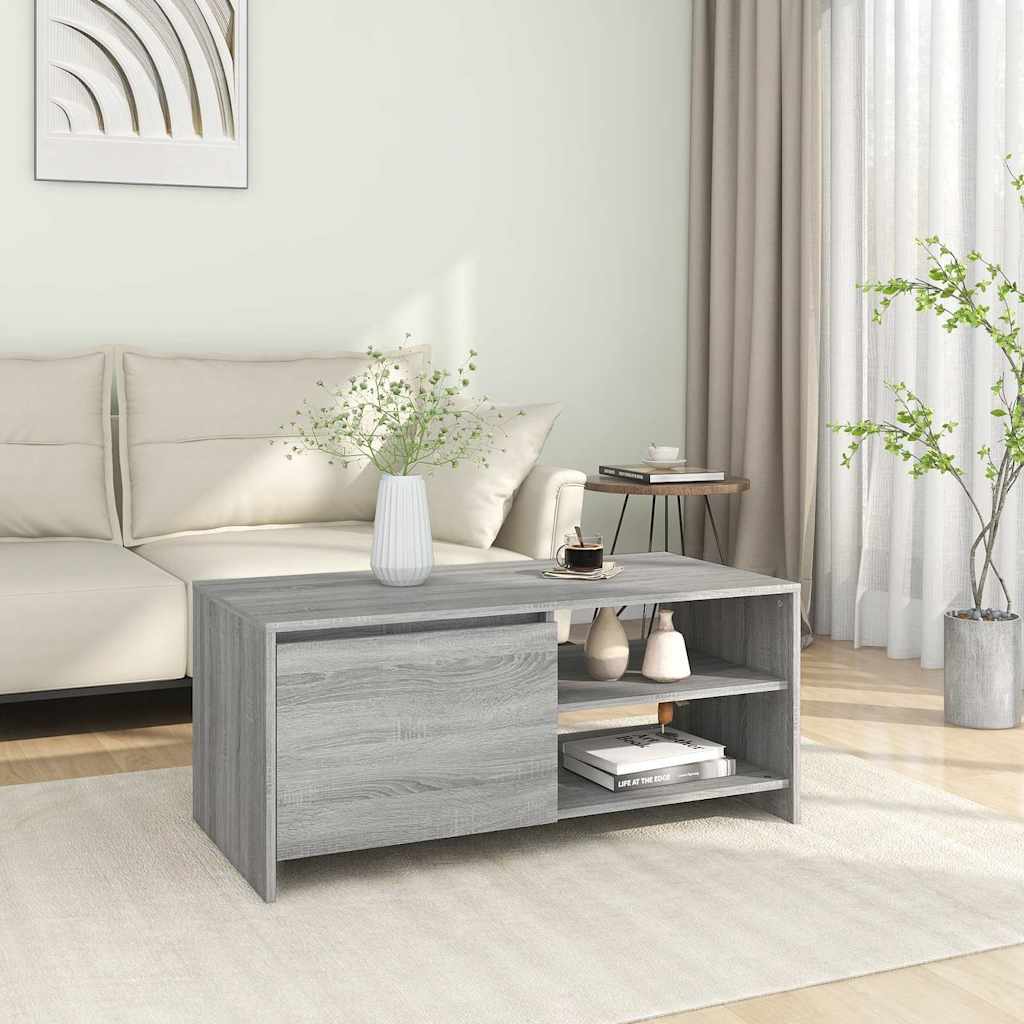 vidaXL Τραπεζάκι Σαλονιού Γκρι Sonoma 102x50x45 εκ. Επεξεργασμένο Ξύλο