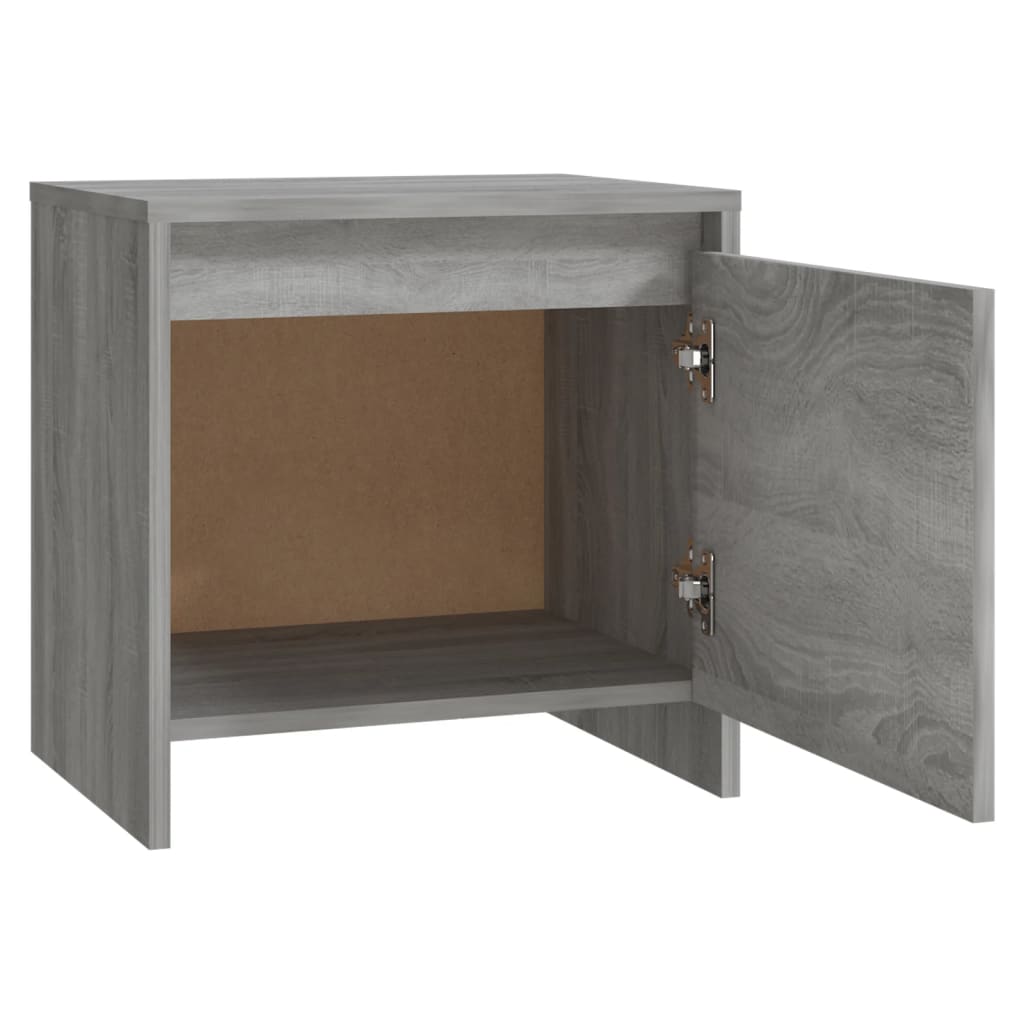 vidaXL Κομοδίνο Γκρι Sonoma 45x34x44,5 εκ. από Επεξεργασμένο Ξύλο