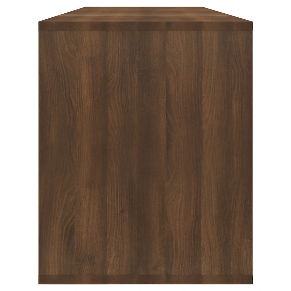 vidaXL Έπιπλο Τηλεόρασης Καφέ Δρυς 130x35x50 εκ. από Μοριοσανίδα
