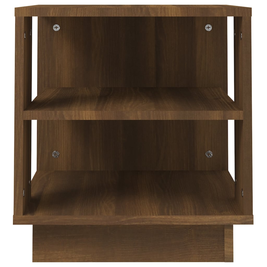 vidaXL Τραπεζάκι Σαλονιού Καφέ Δρυς 40x40x43 εκ. Επεξεργασμένο Ξύλο