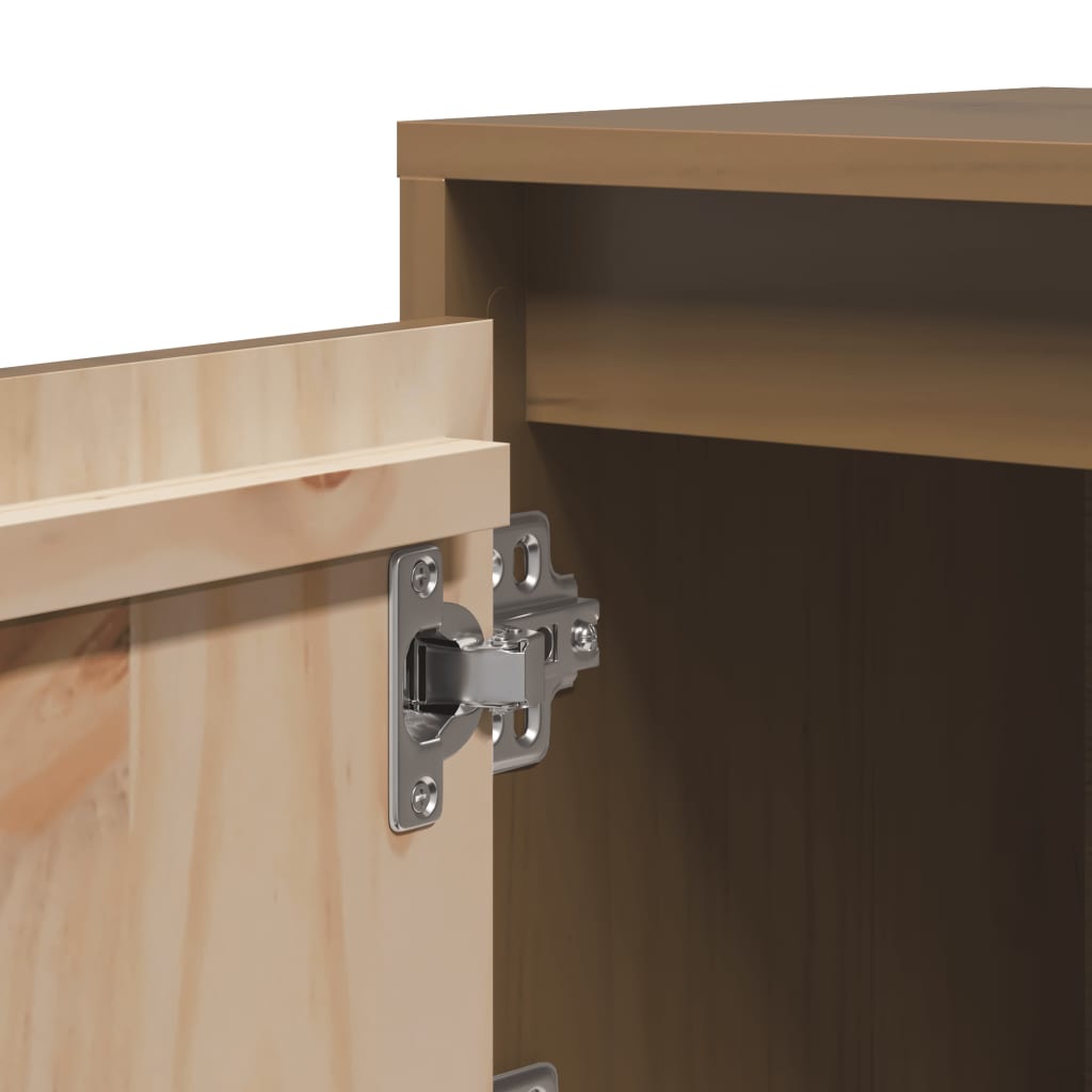 vidaXL Κομοδίνο 2 τεμ. Καφέ Μελί 40 x 30 x 40 εκ από Μασίφ Ξύλο Πεύκου