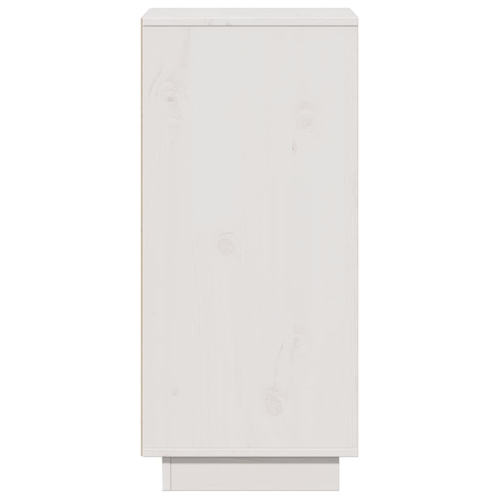 vidaXL Ντουλάπια 2 τεμ. Λευκά 31,5 x 34 x 75 εκ. από Μασίφ Ξύλο Πεύκου