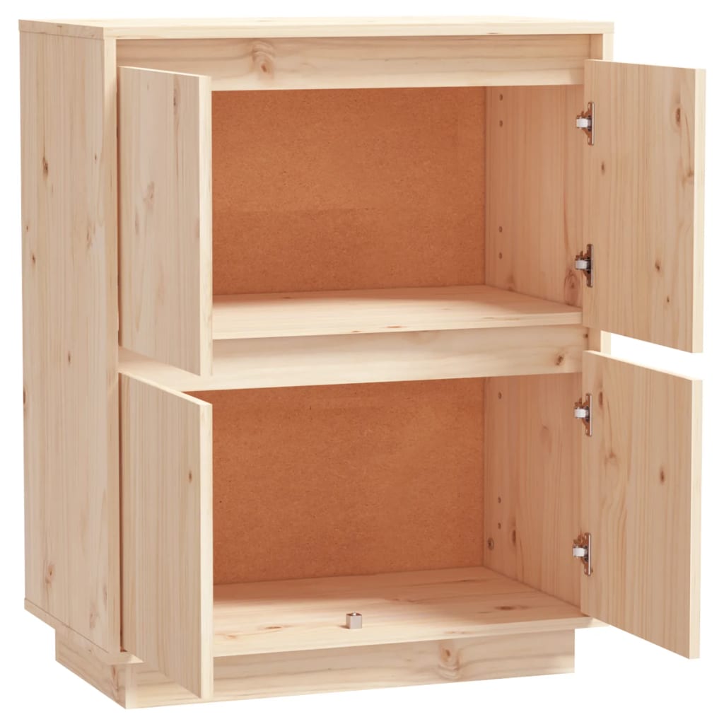 vidaXL Ντουλάπι 60 x 34 x 75 εκ. από Μασίφ Ξύλο Πεύκου