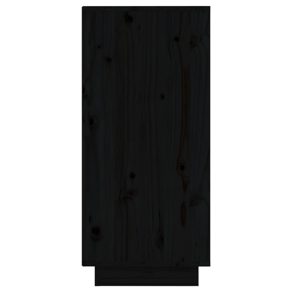 vidaXL Ντουλάπια 2 τεμ. Μαύρα 31,5 x 34 x 75 εκ. από Μασίφ Ξύλο Πεύκου