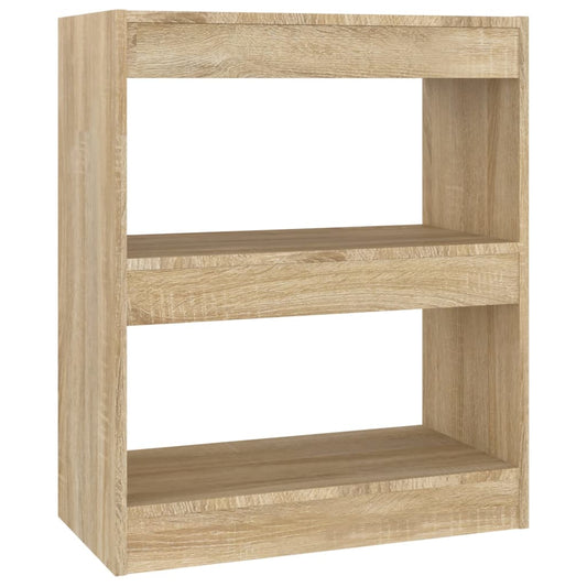 vidaXL Βιβλιοθήκη/Διαχωριστικό Χώρου Sonoma Δρυς 60 x 30 x 72 εκ.