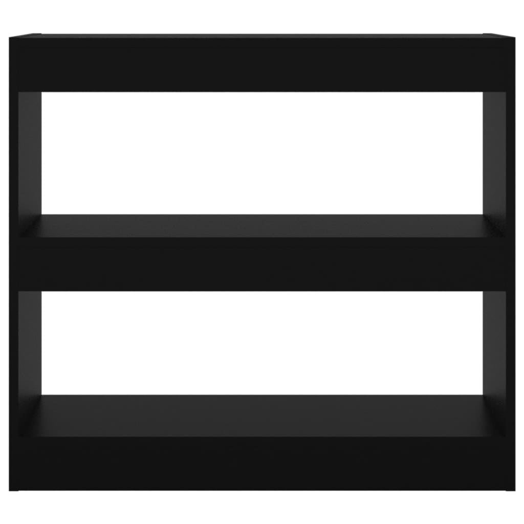 vidaXL Βιβλιοθήκη/Διαχωριστικό Χώρου Μαύρο 80 x 30 x 72 εκ.
