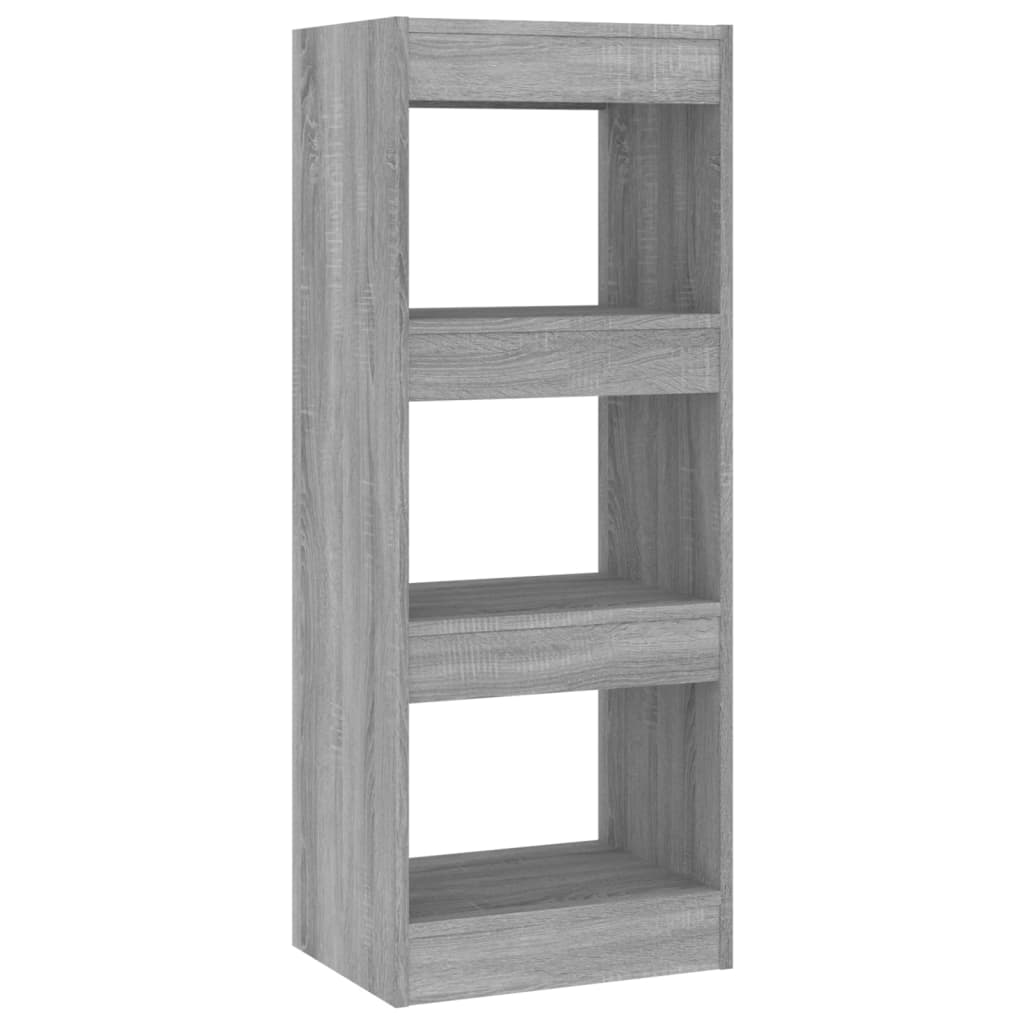 vidaXL Βιβλιοθήκη/Διαχωρ. Χώρου Γκρι Sonoma 40x30x103 εκ. Μοριοσανίδα