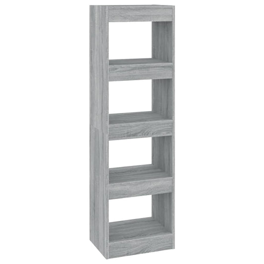 vidaXL Βιβλιοθήκη/Διαχωριστικό Χώρου Γκρι Sonoma 40x30x135 εκ.