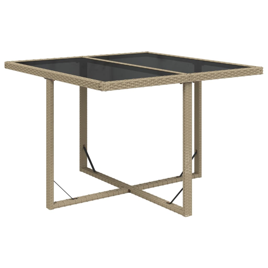 vidaXL Σετ Τραπεζαρίας Κήπου 9 τεμ. Μπεζ Συνθετικό Ρατάν με Μαξιλάρια