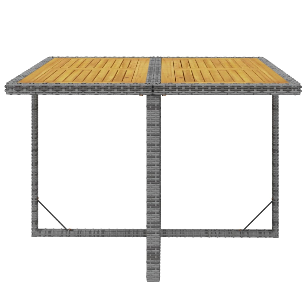 vidaXL Σετ Τραπεζαρίας Κήπου 9 τεμ. Γκρι Συνθετικό Ρατάν με Μαξιλάρια