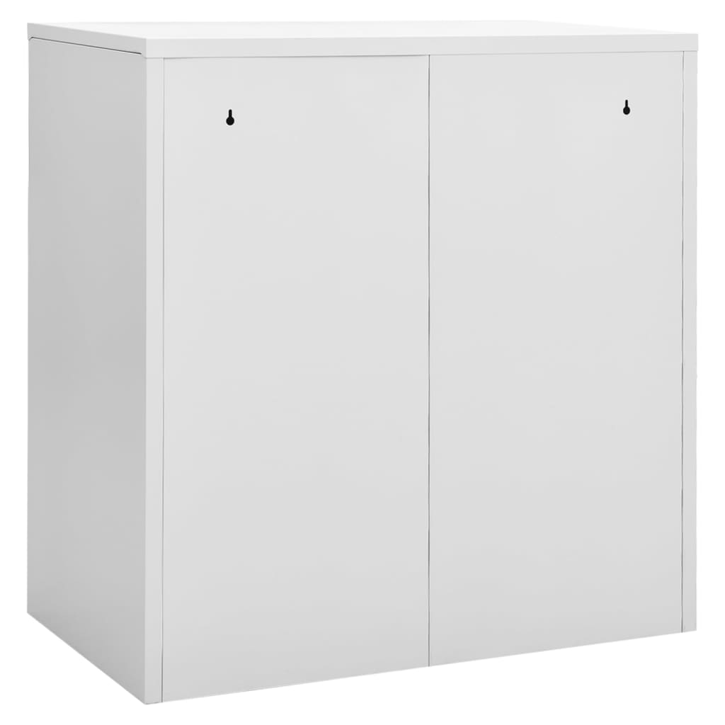 vidaXL Φοριαμοί 2 τεμ. Ανοιχτό Γκρι 90 x 45 x 92,5 εκ. Ατσάλινοι