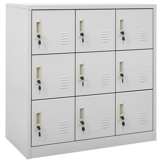 vidaXL Φοριαμοί 5 τεμ. Ανοιχτό Γκρι 90 x 45 x 92,5 εκ. Ατσάλινοι