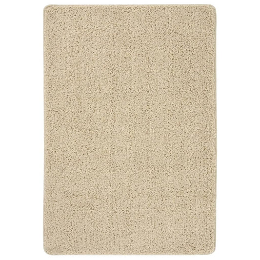 vidaXL Χαλί Shaggy Αντιολισθητικό Κρεμ 120 x 170 εκ.