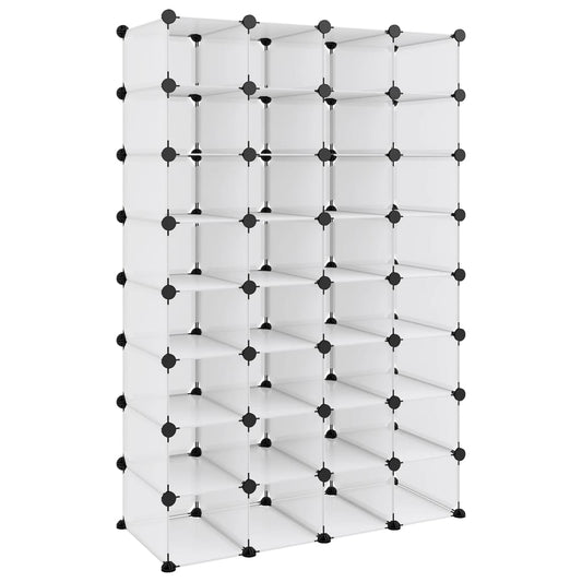 340559 vidaXL Παπουτσοθήκη Διαφανής 93x36,5x140 εκ. από Πολυπροπυλένιο