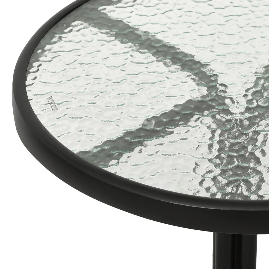 vidaXL Σετ Επίπλων Bistro 3 Τεμαχίων Μαύρο από Ατσάλι