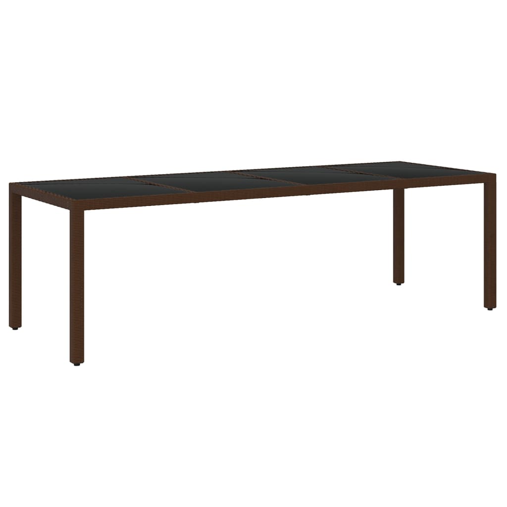 vidaXL Σετ Τραπεζαρίας Κήπου 11 Τεμαχίων Καφέ από Συνθετικό Ρατάν