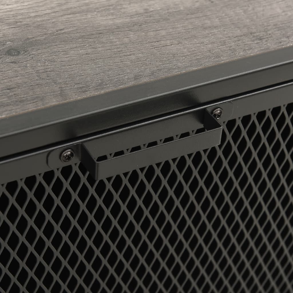 vidaXL Ντουλάπια Αποθήκευσης 2 τεμ. Γκρι 72 x 36 x 82 εκ. Μέταλλο/MDF