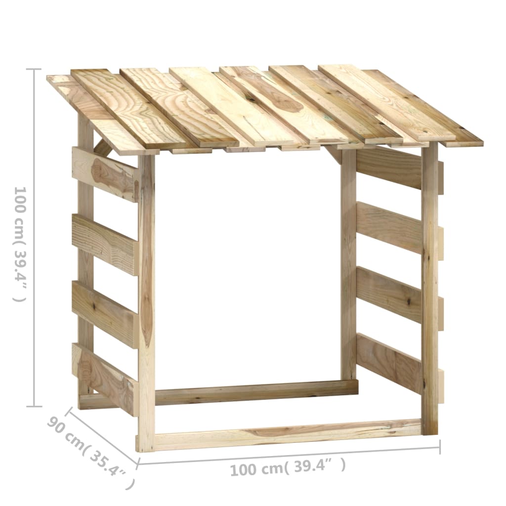 vidaXL Πέργκολες με Οροφή 2 τεμ. 100x90x100 εκ. από Εμποτισμένο Πεύκο