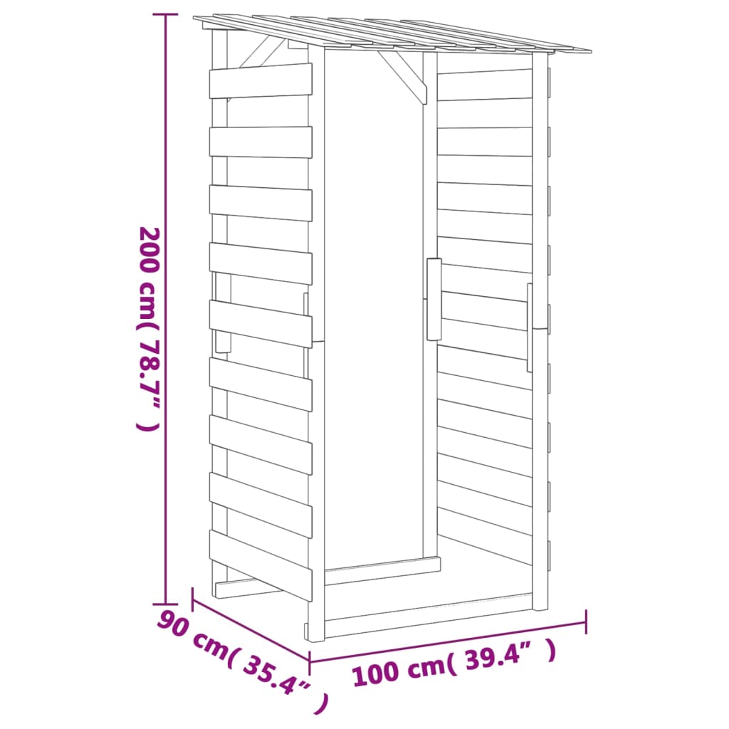 vidaXL Πέργκολες με Οροφή 2 τεμ. 100x90x200 εκ. από Εμποτισμένο Πεύκο