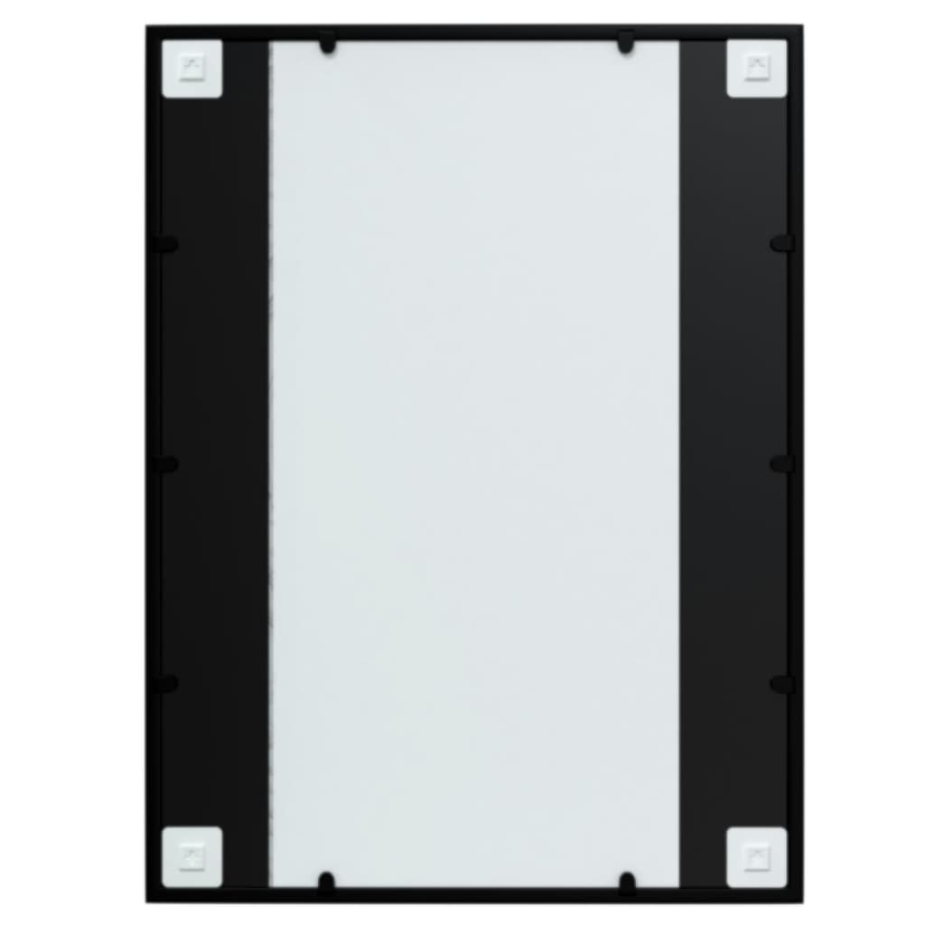 vidaXL Καθρέφτης Τοίχου Μαύρος 80 x 60 εκ. Μεταλλικός