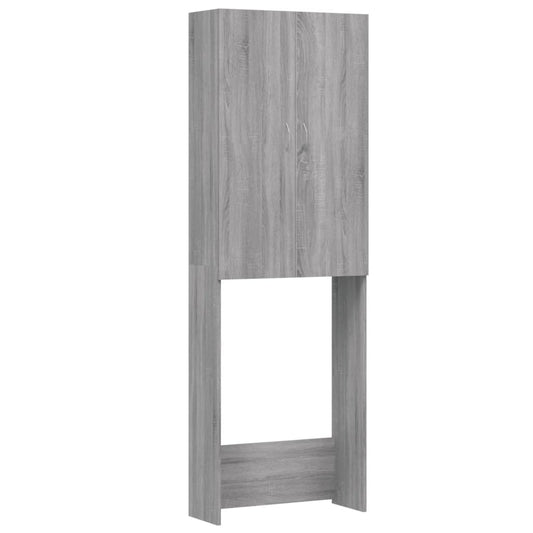 vidaXL Ντουλάπι Πλυντηρίου Γκρι Sonoma 64 x 25,5 x 190 εκ.