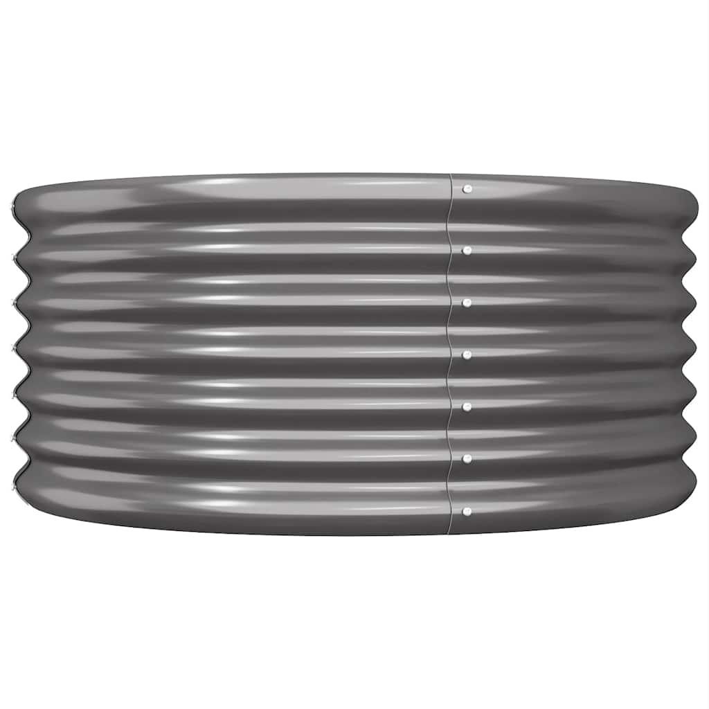 vidaXL Ζαρντινιέρα Ανθρακί 80x80x36 εκ. Γαλβανισμένος χάλυβας