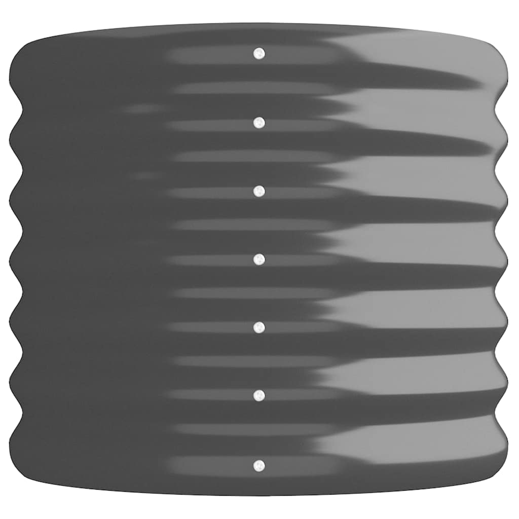 vidaXL Ζαρντινιέρα Ανθρακί 224x40x36 εκ Γαλβανισμένος χάλυβας