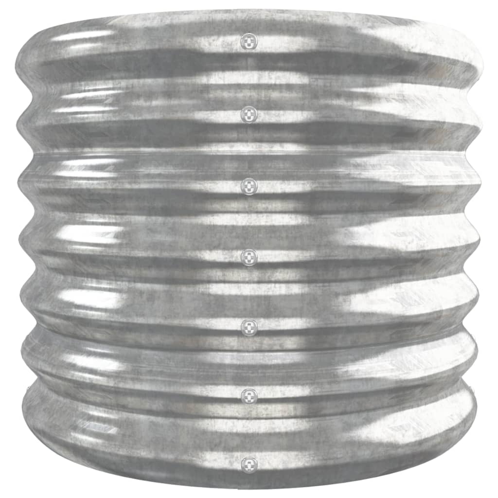 vidaXL Ζαρντινιέρα Ασημί 332x40x36 εκ. Ατσάλι με Ηλεκτρ. Βαφή Πούδρας