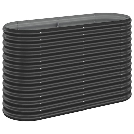 vidaXL Ζαρντινιέρα Ανθρακί 114x40x68 εκ Ατσάλι με Ηλεκτρ. Βαφή Πούδρας