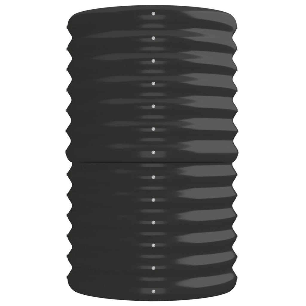 vidaXL Ζαρντινιέρα Ανθρακί 224x40x68 εκ Ατσάλι με Ηλεκτρ. Βαφή Πούδρας