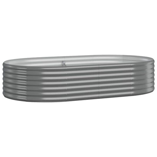 vidaXL Ζαρντινιέρα Γκρι 175x100x36 εκ. Ατσάλι με Ηλεκτρ. Βαφή Πούδρας