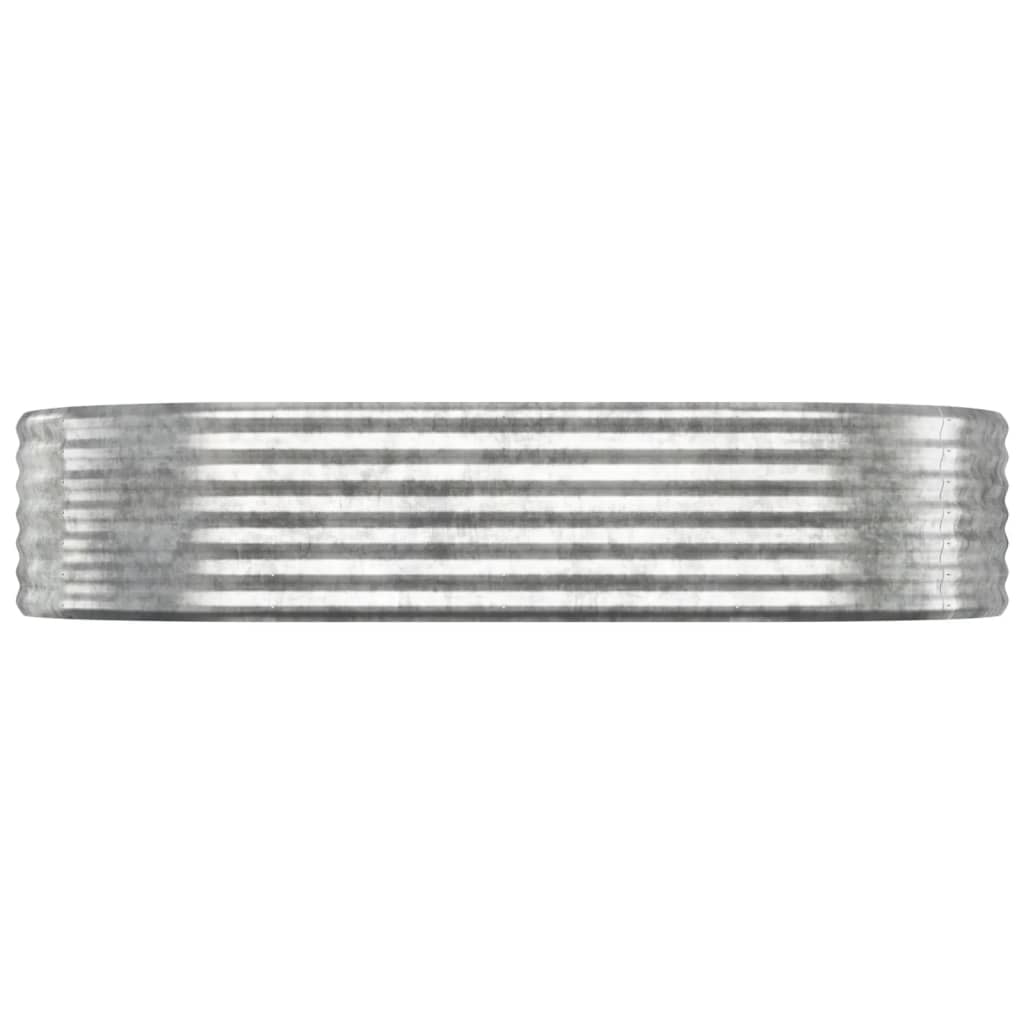 vidaXL Ζαρντινιέρα Ασημί 175x100x36 εκ. Γαλβανισμένος χάλυβας