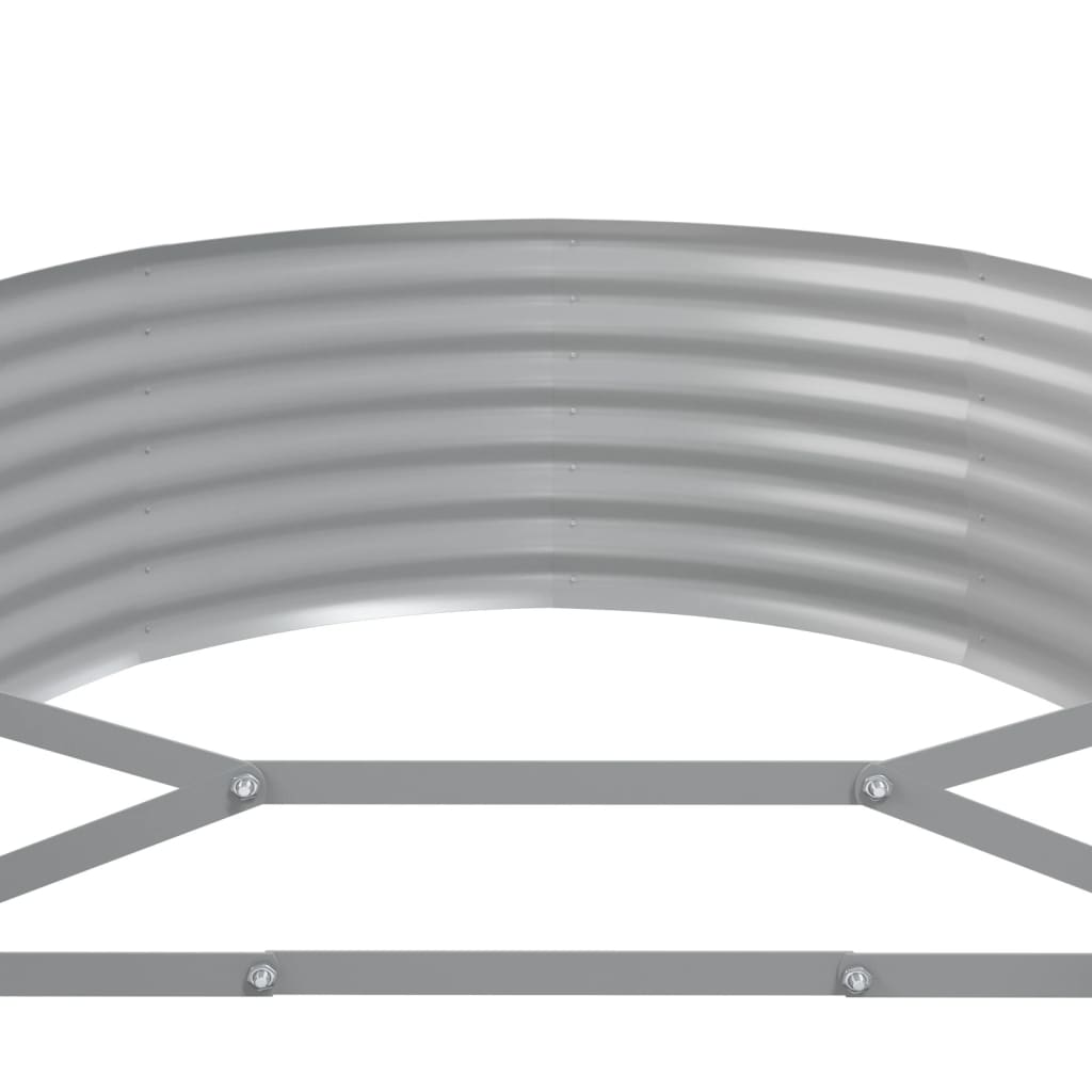 vidaXL Ζαρντινιέρα Γκρι 396x100x36 εκ. Γαλβανισμένος χάλυβας