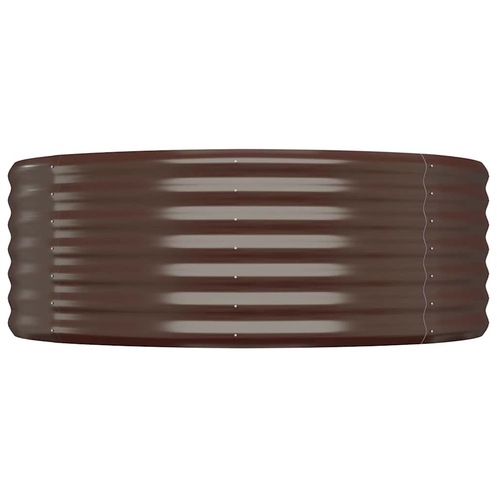 vidaXL Ζαρντινιέρα Καφέ 544x100x36 εκ. Γαλβανισμένος χάλυβας