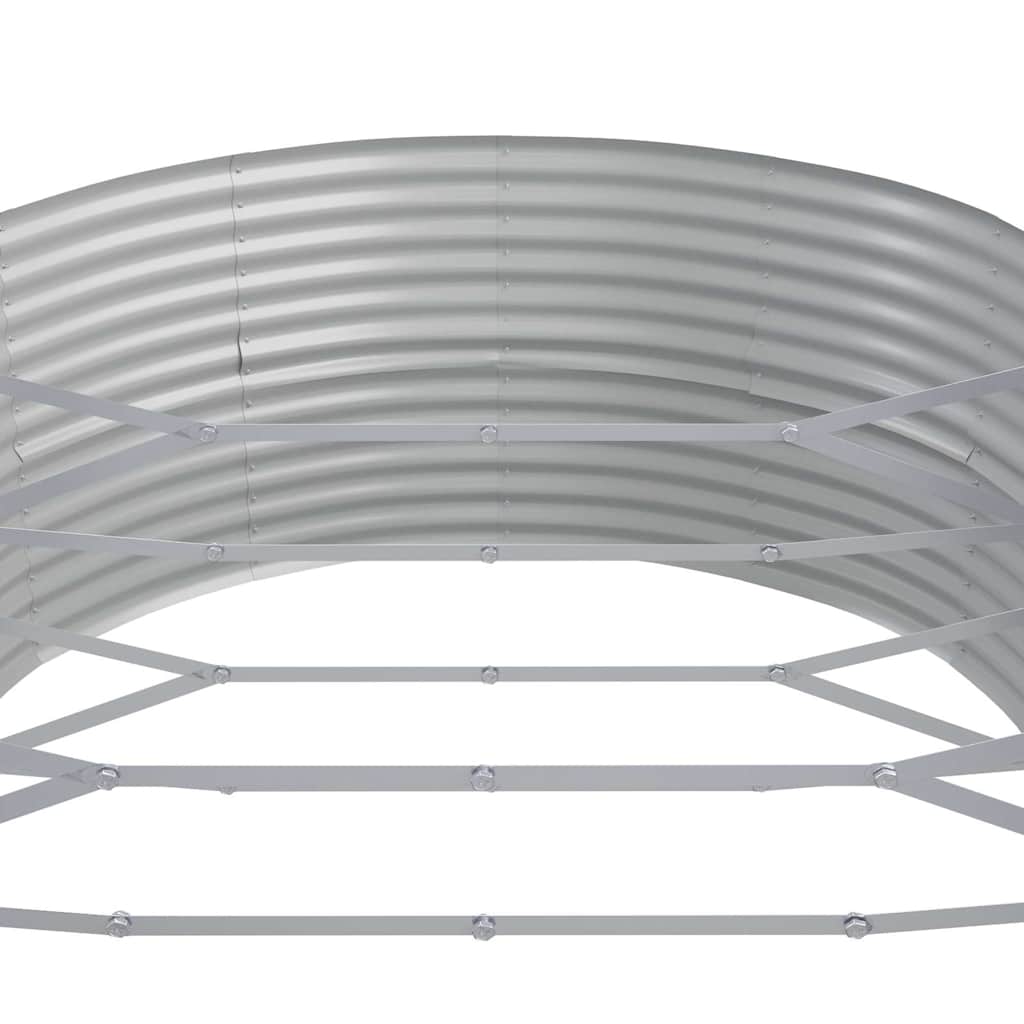 vidaXL Ζαρντινιέρα Καφέ 544x100x36 εκ. Γαλβανισμένος χάλυβας