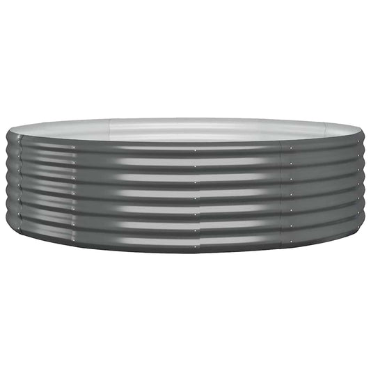 vidaXL Ζαρντινιέρα Ανθρακί 140x140x36εκ Γαλβανισμένος χάλυβας