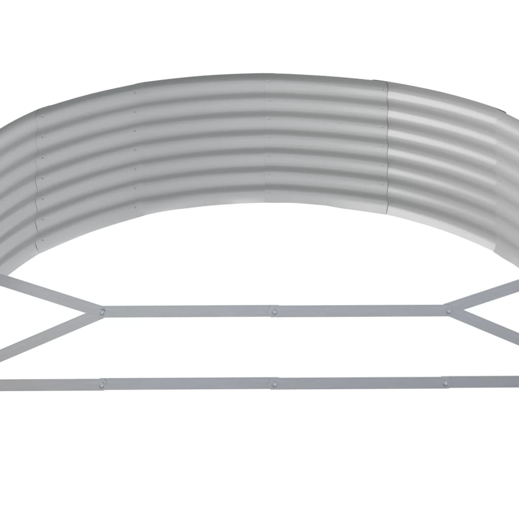 vidaXL Ζαρντινιέρα Πράσινη 214x140x36εκ Γαλβανισμένος χάλυβας