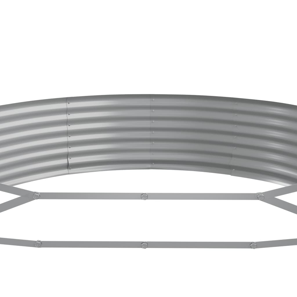 vidaXL Ζαρντινιέρα Πράσινο 296x140x36εκ. Γαλβανισμένος χάλυβας