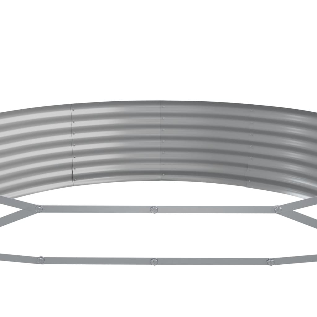 vidaXL Ζαρντινιέρα Καφέ 523x140x36 εκ. Γαλβανισμένος χάλυβας