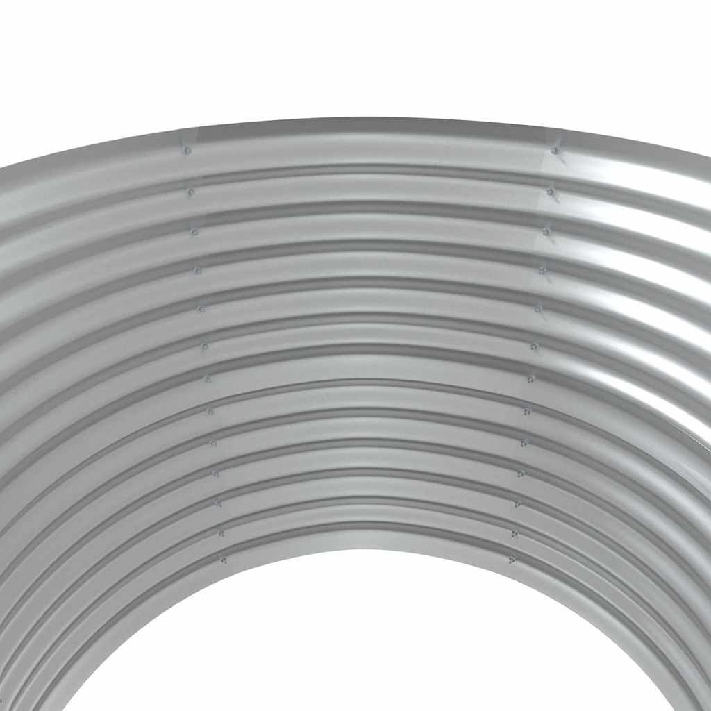 vidaXL Ζαρντινιέρα Ασημί 100x100x68 εκ. Γαλβανισμένος χάλυβας