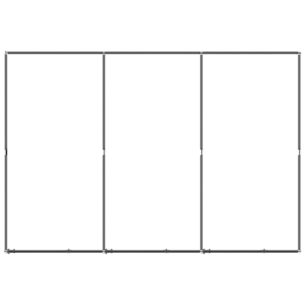 vidaXL Κλουβί Σκύλου Εξωτερικού Χώρου 5,53 μ² από Ατσάλι