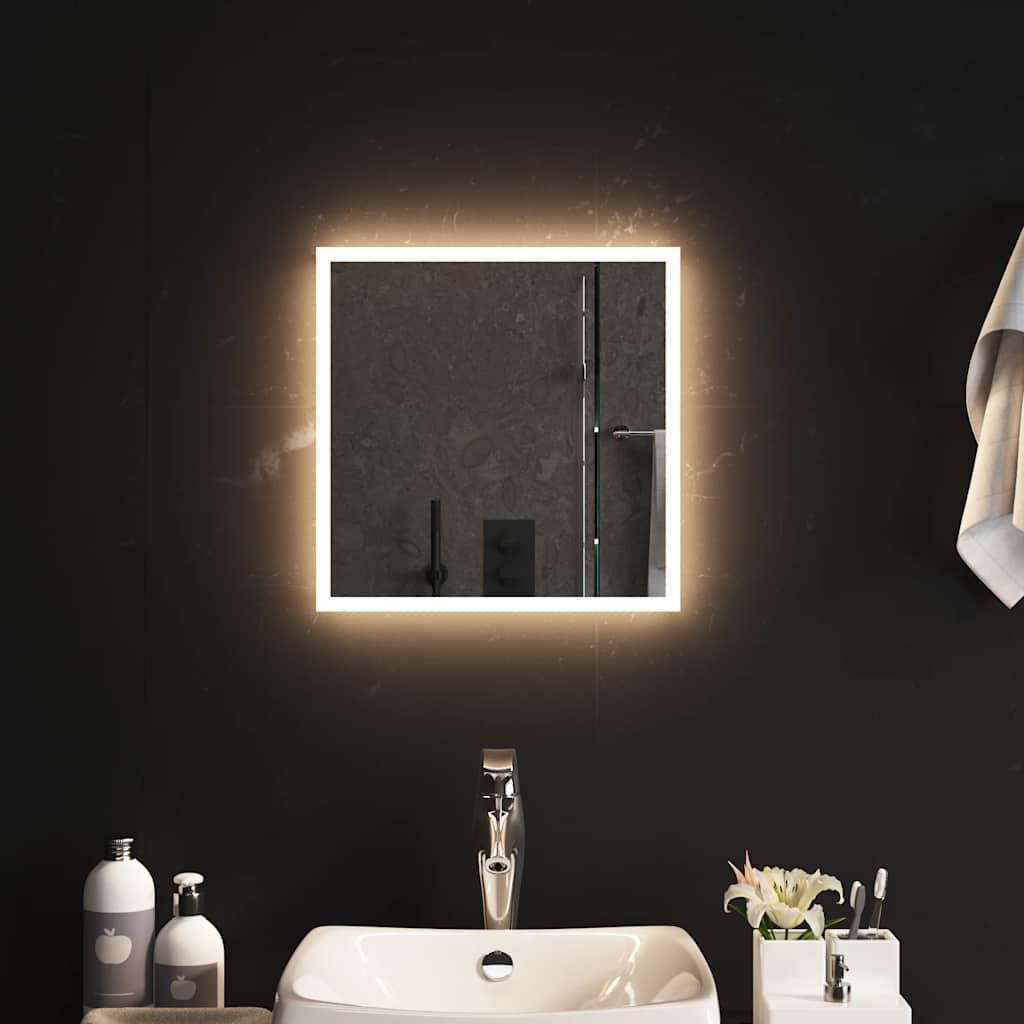 vidaXL Καθρέφτης Μπάνιου με LED 40x40 εκ.
