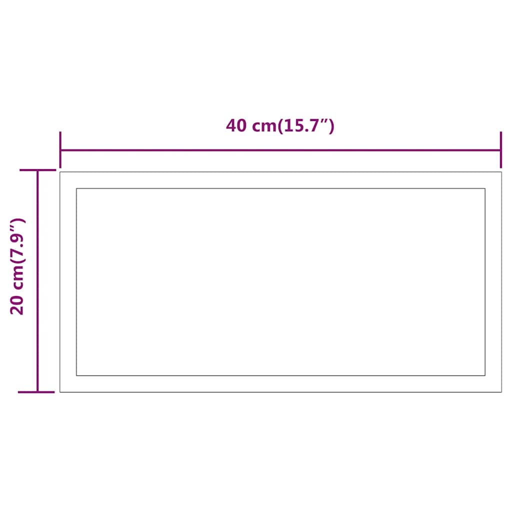 vidaXL Καθρέφτης Μπάνιου με LED 40 x 20 εκ.