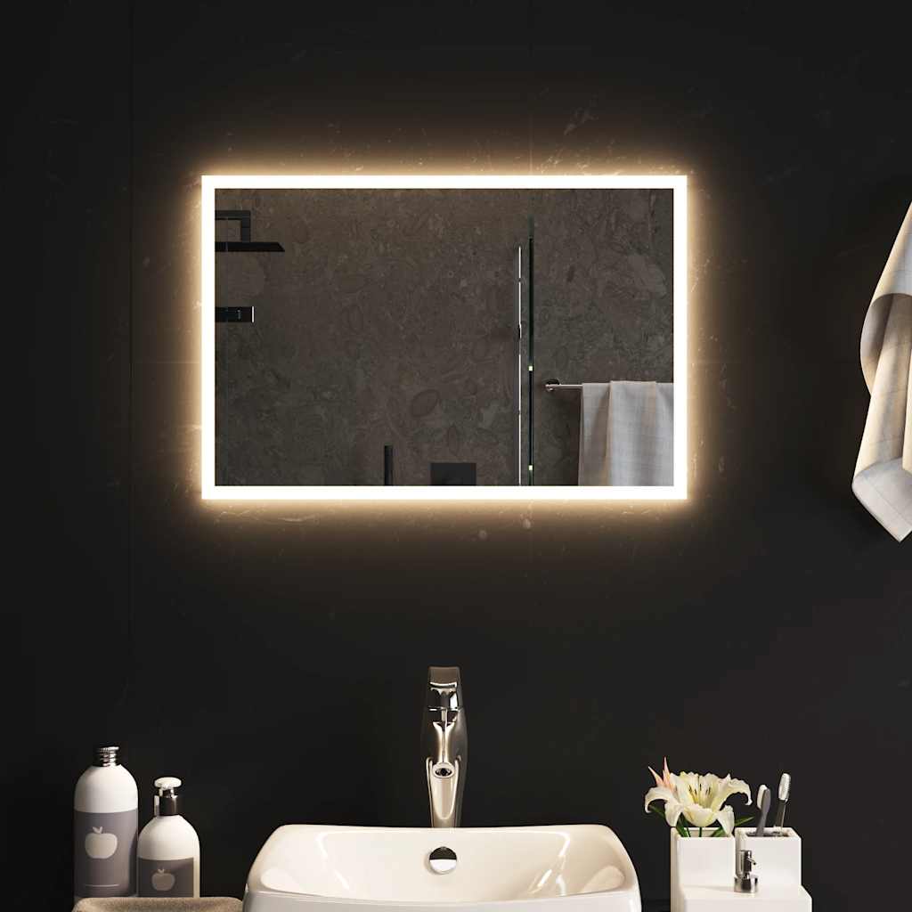 vidaXL Καθρέφτης Μπάνιου με LED 60x40 εκ.