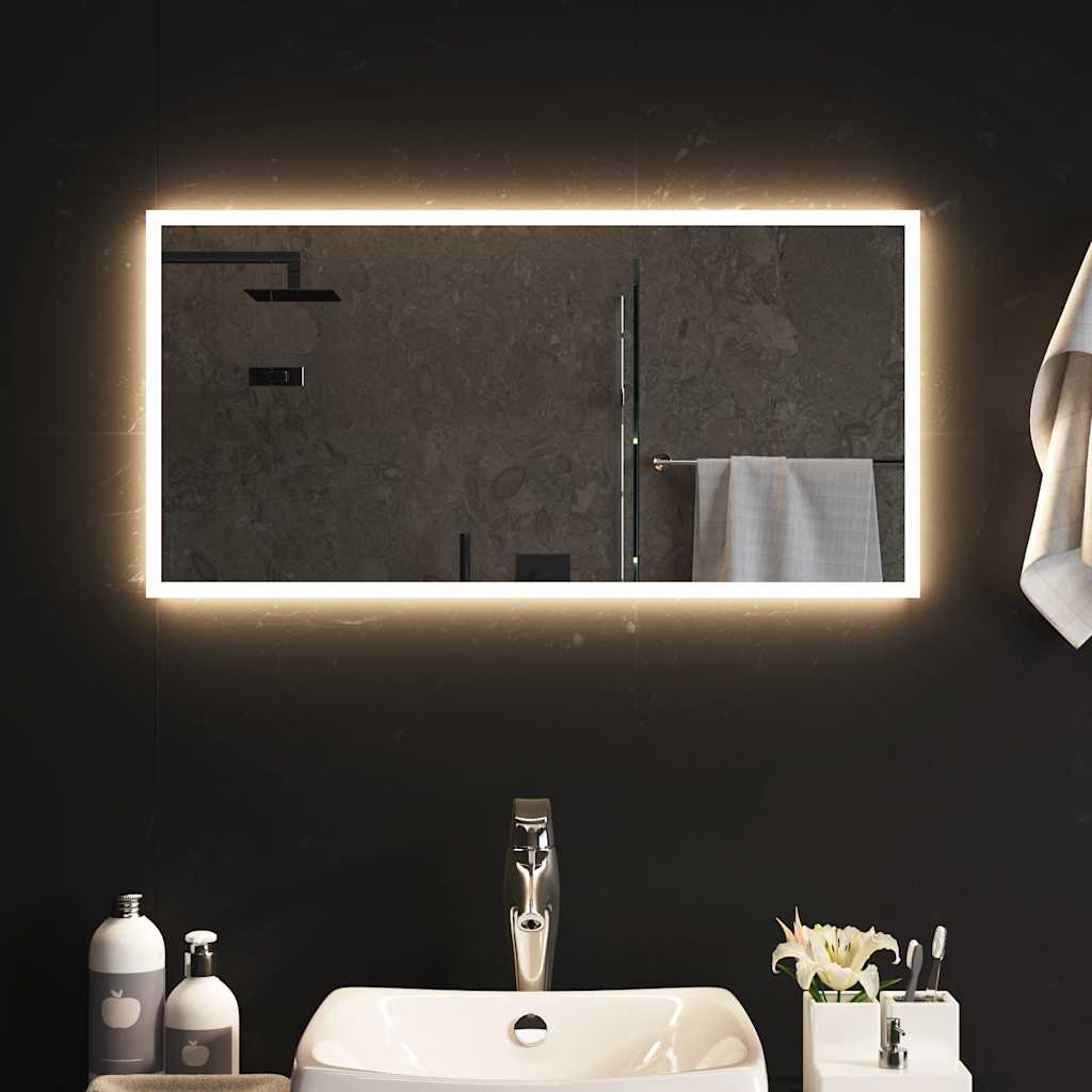vidaXL Καθρέφτης Μπάνιου με LED 80x40 εκ.